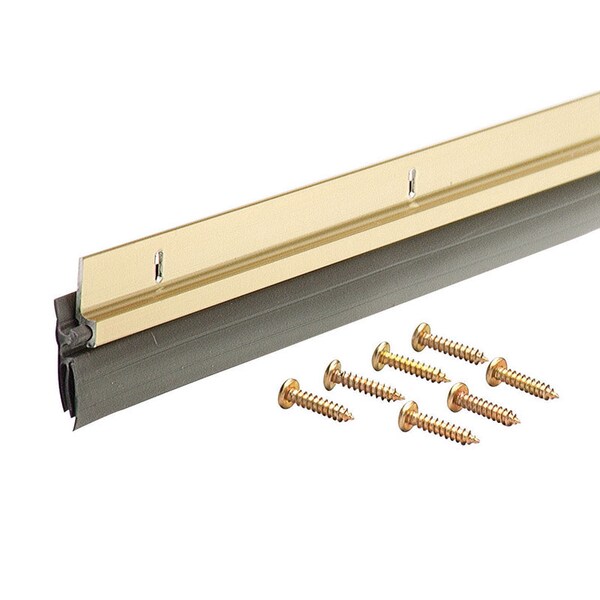M-D Building Products M-D Building Products Gold Aluminum/Vinyl Sweep For Doors 36 in. L X 1.38 in. 05702 - main